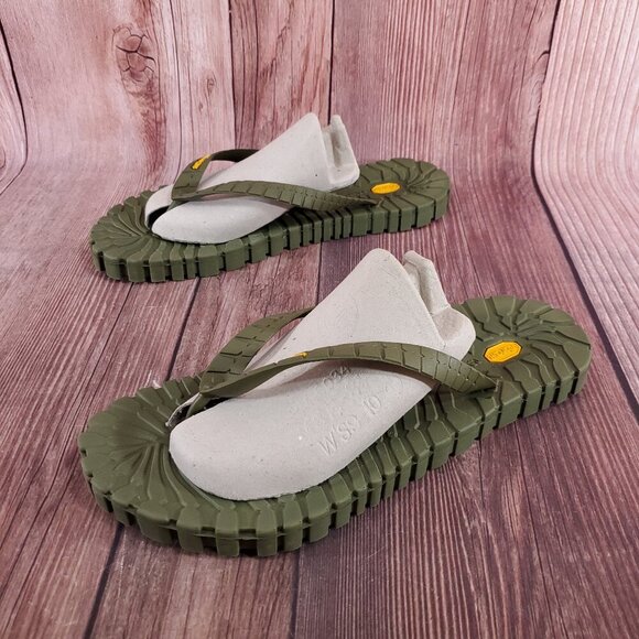 *READ* Rare Vibram Mens 45/46 US 11-12 Tropical Carrarmato Sandal Jungle Green - Picture 1 of 15